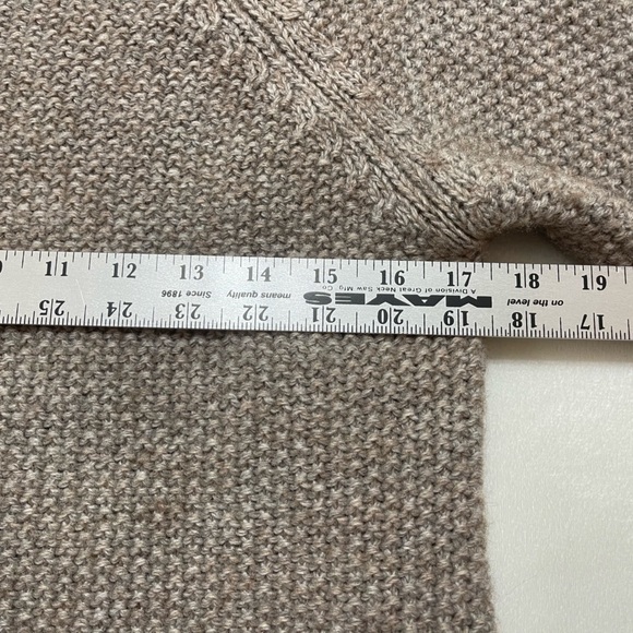 Italian Benedetta B. Taupe Alpaca Wool Scoop Neck Pullover Sweater - Picture 12 of 12